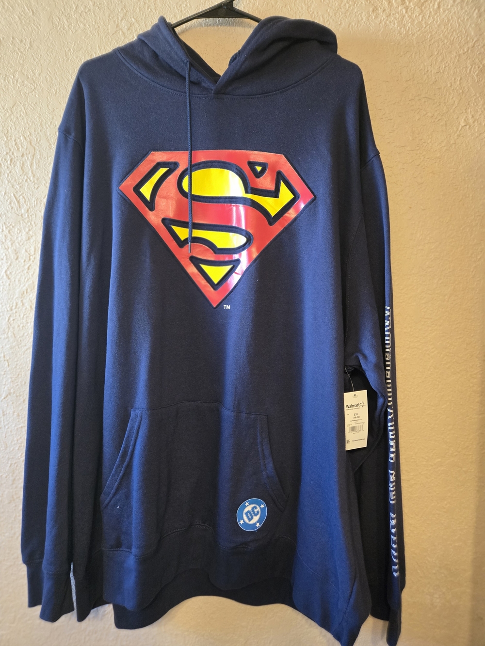 DC Comics Navy Blue Superman Shield Hoodie Crewneck